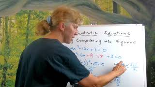 Solving Quadratic Equations by completing the square Part 2 [upl. by Viddah523]