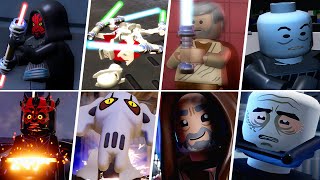 All Major Deaths in LEGO Star Wars The Skywalker Saga vs Complete Saga Comparison [upl. by Effie]