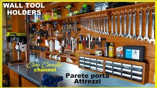 PARETE PORTA ATTREZZI tutorial di come costruirlaMaking WALL TOOL HOLDERS [upl. by Sosthenna]