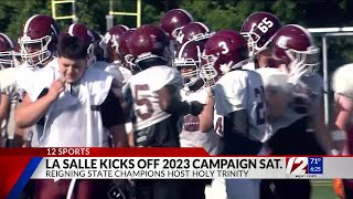 La Salle football prepares to begin title defense Saturday [upl. by Eenwat162]