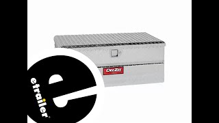 etrailer  DeeZee Red Label Truck Bed Toolbox Review [upl. by Temhem]