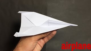 how to make an easy paper airplane that fly far How to make an origami airplane [upl. by Ytsirc]