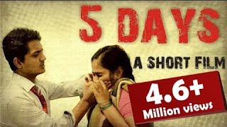 5 days hindi short film based on domestic voilence [upl. by Rafaela]