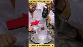 archimedes principle  buoyant force  experiment science funny [upl. by Lundberg]