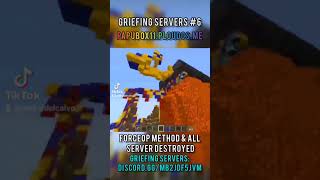 Server Griefed 6 grief minecraft hacker boxpvp survival skibidigrief viral fyp parati [upl. by Erasme]