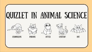 QUIZLET IN ANIMAL SCIENCE [upl. by Atiuqehs]