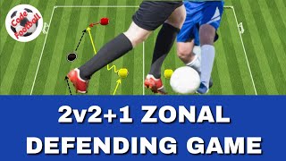 2v21 zonal defending game [upl. by Yenitsed]