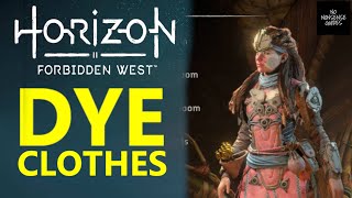 Horizon Forbidden West Dye Clothes  How to Change Outfit Color [upl. by Aztinaj]