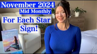 NOVEMBER 2024 MID MONTHLY FOR ALL STAR SIGNS 💙NicLoves [upl. by Ardnohsed950]