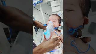 Physiotherapy nebulizesion newbornbaby babycare nicu [upl. by Rubio861]