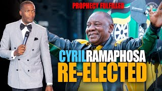 CYRIL RAMAPHOSA ReElected as Prophesied by Prophet Uebert Angel [upl. by Aiuqcaj]