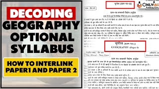 Geography OptionalDecoding Syllabus  UPSC 2023  OnlyIAS [upl. by Riba]