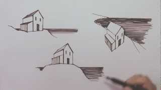 Linear Perspective in Drawing [upl. by Tterej418]