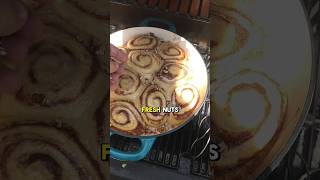 Cinnamon Rolls Made On A Smoker [upl. by Anileva]