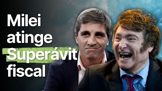 Superávit fiscal HISTÓRICO na ARGENTINA mas será suficiente para CONTROLAR a INFLAÇÃO [upl. by Airbmac]