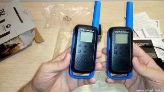 Motorola TALKABOUT T62  recenzja krótkofalówek  walkietalkies [upl. by Octavian]