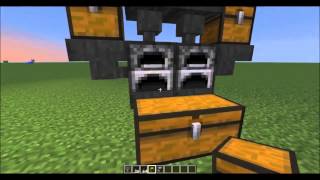 Minecraft MiniTutorial Automatic Smelting Machine [upl. by Ynaffi]