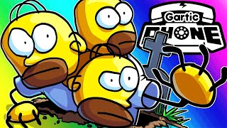 Gartic Phone Funny Moments  Resurrection of the Homer Drawings [upl. by Aeirdna727]