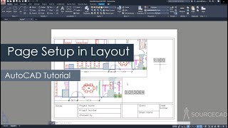 AutoCAD page setup in layout or paper space [upl. by Aminta]