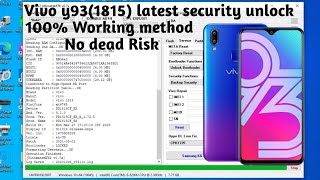 Vivo y93 unlock one clicknew security unlocknew method 2023y93 unlock without testpointgsm devil [upl. by Eekcaj]