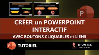 CRÉER un POWERPOINT INTERACTIF avec les ACTIONS et LIENS  Tutoriel Microsoft 365 [upl. by Monreal]