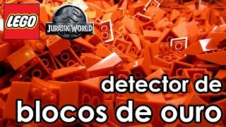 Lego Jurassic World  Red Brick  Detector de Blocos Dourados  RazuchiTV  Desde o Atari [upl. by Ahola]