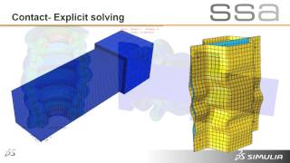 SIMULIA Abaqus Contact  Standard amp Explicit [upl. by Aisnetroh]