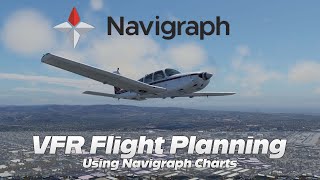 Navigraph Charts  How to Create a Basic VFR Flight Plan [upl. by Esinej]