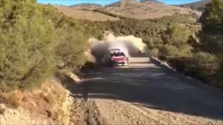 Rally Mexico 2018  test SLoebKMeeke Citroen C3 WRC [upl. by Eneleahcim]