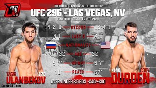 Tagir Ulanbekov vs Cody Durden UFC 296 Fight Breakdown [upl. by Euf]