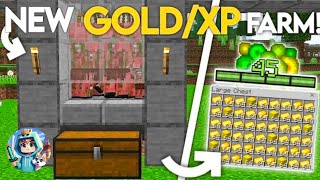 Best Gold and Xp Farm For Minecraft bedrock edition 121 [upl. by Akemot]