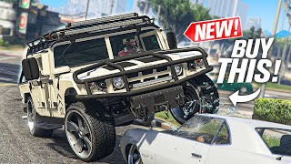 PS4 GTA 5 Online How To Launch The NEW Bravado Buffalo STX Scat Pack Charger 5 Sec Wheelies [upl. by Carmen]