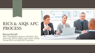 Introduction to RICS amp AIQS APC process webinar [upl. by Tema583]