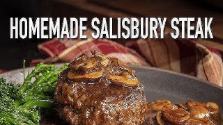 Salisbury Steak deutsches Beefsteak Hamburger Steak 9 [upl. by Ecad]