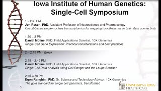 University of Iowa and 10X Genomics Single Cell Symposium  March 21 2024 [upl. by Asyram]