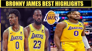 Bronny James Jr Highlights Lakers [upl. by Analart]