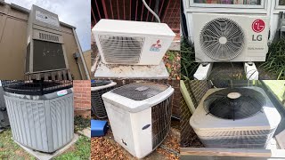 Heat Pump Startup Compilation  6 Various Heat Pumps Starting Up amp Running Heat Mode [upl. by Isacco]