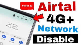 How to disable 4q in airtel  how to remove 4g network in airtel [upl. by Aihsenyt]