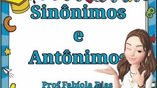 Sinônimos e Antônimos [upl. by Flower]