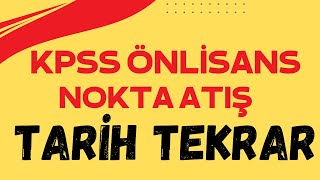 Nokta Atış KPSS Önlisans Tarih Genel Tekrar  Osmanlı Siyasi ve Kültür Tarihi kpss kpss2024 [upl. by Hakkeber]