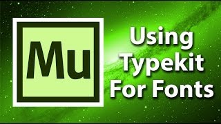 Adobe Muse Getting Started  Adding Fonts With Typekit [upl. by Llednahc]