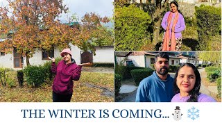 Beginning of winter season in kashmir☃️😊kashmir life😍 home vlog😊roshnarasil [upl. by Alauqahs50]