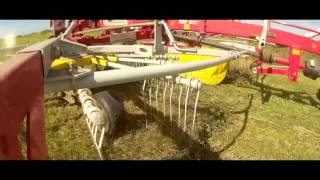 Rowing Up Silage 2016  Massey Ferguson 3075  Pottinger 762c Rake [upl. by Sisco]