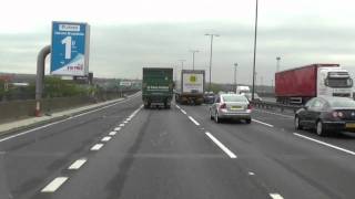 M6 Motorway  Using the new hard shoulder system [upl. by Ynehpets755]