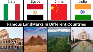 Famous Landmarks From Different Countries 2024 [upl. by Ahsyad695]