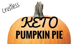 Keto pumpkin pie crustless [upl. by Seumas]