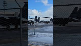 Fighter jets in Gander airport canada fighterjet [upl. by Rie]