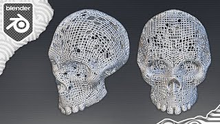 Wireframe Mesh with Geometry Nodes in Blender 33 [upl. by Kcinnay367]