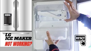 How to Reset Ice Maker LG InstaView [upl. by Sileray]