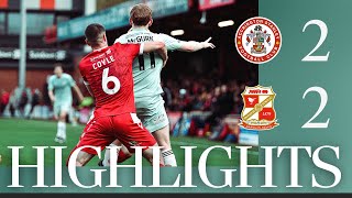 Extended Highlights Accrington Stanley vs Swindon Town [upl. by Eetnod635]